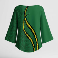 Manua Islands Polynesian Style Kimono Sleeve Blouse LT9 - Polynesian Pride