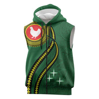 Manua Islands Polynesian Style Sleeveless Zip Hoodie LT9 Green - Polynesian Pride