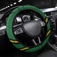 Manua Islands Polynesian Style Steering Wheel Cover LT9 Universal Fit Green - Polynesian Pride