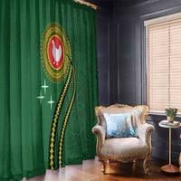 Manua Islands Polynesian Style Window Curtain