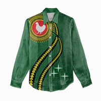 Manua Islands Polynesian Style Women Casual Shirt