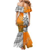 Fiji Australia Rugby Mermaid Dress World Cup 2023 Polynesia Tapa Mixed Indigenous Aboriginal LT9 - Polynesian Pride