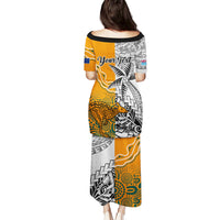 Personalised Fiji Australia Rugby Puletasi World Cup 2023 Polynesia Tapa Mixed Indigenous Aboriginal LT9 - Polynesian Pride
