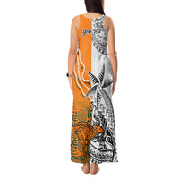 Personalised Fiji Australia Rugby Tank Maxi Dress World Cup 2023 Polynesia Tapa Mixed Indigenous Aboriginal LT9 - Polynesian Pride