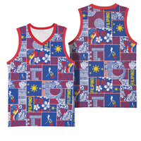 Filipino Maligayang Pasko Basketball Jersey Pacific Patchwork Xmas Vibes LT9 - Polynesian Pride