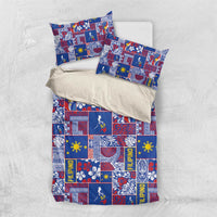 Filipino Maligayang Pasko Bedding Set Pacific Patchwork Xmas Vibes - Polynesian Pride