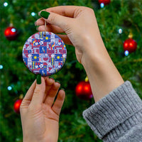 Filipino Maligayang Pasko Ceramic Ornament Pacific Patchwork Xmas Vibes - Polynesian Pride