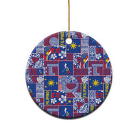 Filipino Maligayang Pasko Ceramic Ornament Pacific Patchwork Xmas Vibes - Polynesian Pride