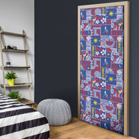 Filipino Maligayang Pasko Door Cover Pacific Patchwork Xmas Vibes LT9 - Polynesian Pride