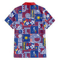 Filipino Maligayang Pasko Family Matching Off The Shoulder Long Sleeve Dress and Hawaiian Shirt Pacific Patchwork Xmas Vibes - Polynesian Pride