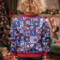 Filipino Maligayang Pasko Kid Ugly Christmas Sweater Pacific Patchwork Xmas Vibes - Polynesian Pride