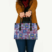 Filipino Maligayang Pasko Leather Bag Pacific Patchwork Xmas Vibes LT9 - Polynesian Pride