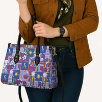 Filipino Maligayang Pasko Leather Bag Pacific Patchwork Xmas Vibes LT9 - Polynesian Pride