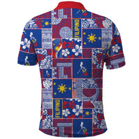 Filipino Maligayang Pasko Polo Shirt Pacific Patchwork Xmas Vibes LT9 - Polynesian Pride
