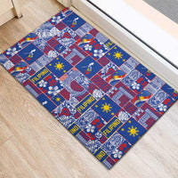 Filipino Maligayang Pasko Rubber Doormat Pacific Patchwork Xmas Vibes LT9 - Polynesian Pride
