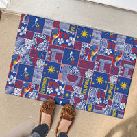 Filipino Maligayang Pasko Rubber Doormat Pacific Patchwork Xmas Vibes LT9 - Polynesian Pride