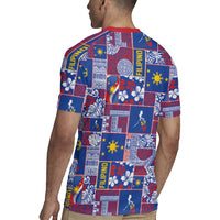 Filipino Maligayang Pasko Rugby Jersey Pacific Patchwork Xmas Vibes LT9 - Polynesian Pride