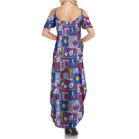 Filipino Maligayang Pasko Summer Maxi Dress Pacific Patchwork Xmas Vibes LT9 - Polynesian Pride