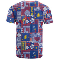 Filipino Maligayang Pasko T Shirt Pacific Patchwork Xmas Vibes LT9 - Polynesian Pride