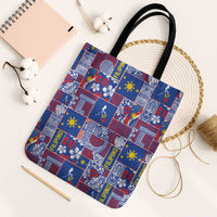 Filipino Maligayang Pasko Tote Bag Pacific Patchwork Xmas Vibes - Polynesian Pride