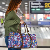 Filipino Maligayang Pasko Travel Bag Pacific Patchwork Xmas Vibes - Polynesian Pride