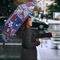 Filipino Maligayang Pasko Umbrella Pacific Patchwork Xmas Vibes LT9 - Polynesian Pride