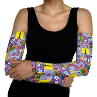 New Caledonia Joyeux Noel Arm Sleeves Pacific Patchwork Xmas Vibes LT9 - Polynesian Pride