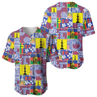 New Caledonia Joyeux Noel Baseball Jersey Pacific Patchwork Xmas Vibes LT9 - Polynesian Pride