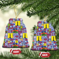 New Caledonia Joyeux Noel Ceramic Ornament Pacific Patchwork Xmas Vibes - Polynesian Pride
