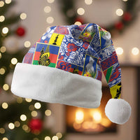 New Caledonia Joyeux Noel Christmas Santa Hat Pacific Patchwork Xmas Vibes - Polynesian Pride