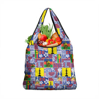 New Caledonia Joyeux Noel Grocery Bag Pacific Patchwork Xmas Vibes - Polynesian Pride