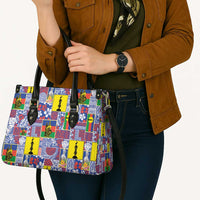New Caledonia Joyeux Noel Leather Bag Pacific Patchwork Xmas Vibes LT9 - Polynesian Pride