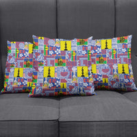 New Caledonia Joyeux Noel Pillow Cover Pacific Patchwork Xmas Vibes - Polynesian Pride