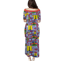 New Caledonia Joyeux Noel Puletasi Pacific Patchwork Xmas Vibes LT9 - Polynesian Pride