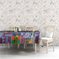 New Caledonia Joyeux Noel Tablecloth Pacific Patchwork Xmas Vibes LT9 - Polynesian Pride