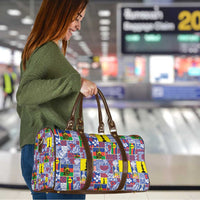 New Caledonia Joyeux Noel Travel Bag Pacific Patchwork Xmas Vibes - Polynesian Pride