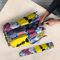 New Caledonia Joyeux Noel Umbrella Pacific Patchwork Xmas Vibes LT9 - Polynesian Pride