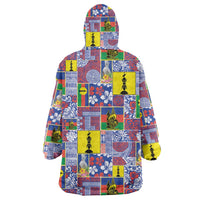 New Caledonia Joyeux Noel Wearable Blanket Hoodie Pacific Patchwork Xmas Vibes LT9 - Polynesian Pride