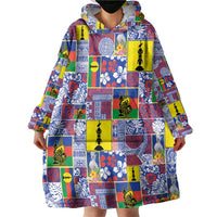 New Caledonia Joyeux Noel Wearable Blanket Hoodie Pacific Patchwork Xmas Vibes LT9 - Polynesian Pride