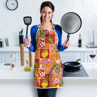 Niue Monuina e Kilisimasi Apron Pacific Patchwork Xmas Vibes LT9 - Polynesian Pride