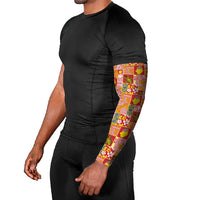 Niue Monuina e Kilisimasi Arm Sleeves Pacific Patchwork Xmas Vibes LT9 - Polynesian Pride