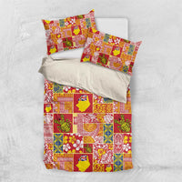 Niue Monuina e Kilisimasi Bedding Set Pacific Patchwork Xmas Vibes - Polynesian Pride