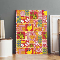 Niue Monuina e Kilisimasi Canvas Wall Art Pacific Patchwork Xmas Vibes LT9 - Polynesian Pride