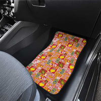Niue Monuina e Kilisimasi Car Mats Pacific Patchwork Xmas Vibes LT9 - Polynesian Pride