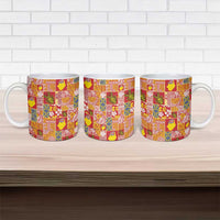 Niue Monuina e Kilisimasi Ceramic Mug Pacific Patchwork Xmas Vibes LT9 - Polynesian Pride