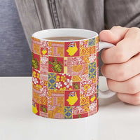 Niue Monuina e Kilisimasi Ceramic Mug Pacific Patchwork Xmas Vibes LT9 - Polynesian Pride