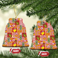 Niue Monuina e Kilisimasi Ceramic Ornament Pacific Patchwork Xmas Vibes - Polynesian Pride