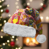 Niue Monuina e Kilisimasi Christmas Santa Hat Pacific Patchwork Xmas Vibes - Polynesian Pride
