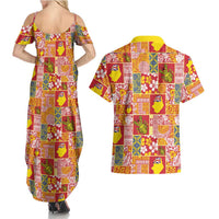Niue Monuina e Kilisimasi Couples Matching Summer Maxi Dress and Hawaiian Shirt Pacific Patchwork Xmas Vibes LT9 - Polynesian Pride