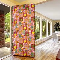 Niue Monuina e Kilisimasi Door Cover Pacific Patchwork Xmas Vibes LT9 - Polynesian Pride